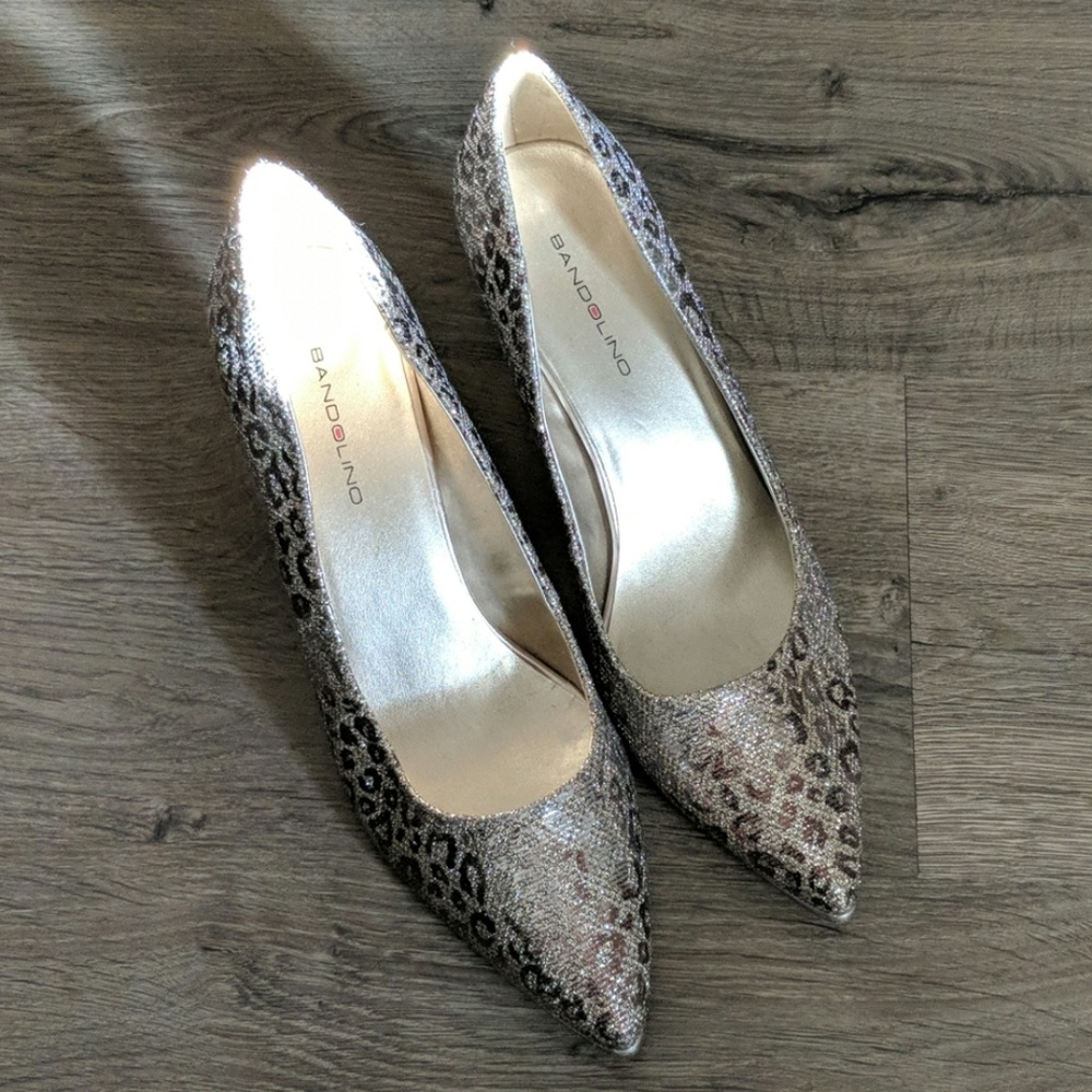 Shimmering Leopard Print Pump - 8.5